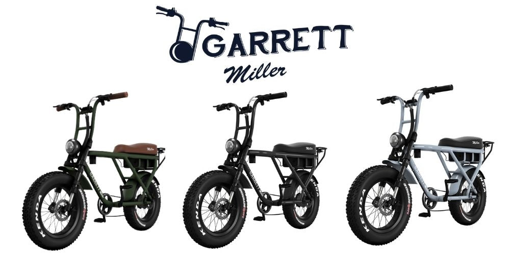 nouvelle couleur vélo électrique garrett miller x 2021 vert gris noir pneu kenda fatbike