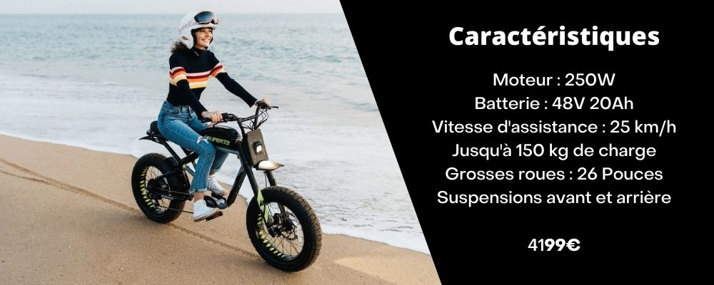 velo electrique grosse roue super73 rx fat bike plage femme