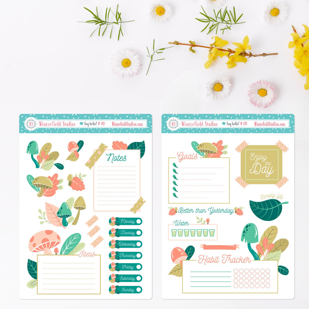 Winter Floral- January 2024 - Bundle – Nerds The Word Sticker Co.
