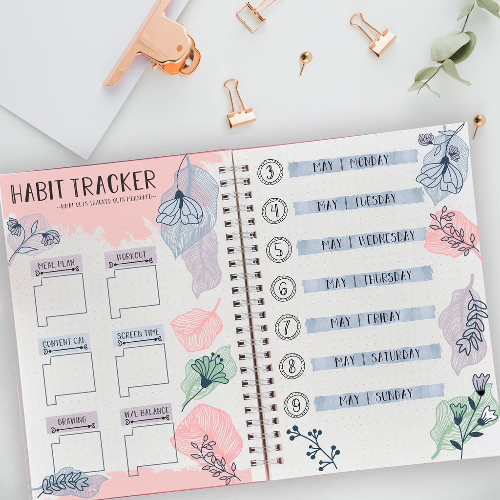 Habit Tracker Stickers | Weekly Monthly Daily Deco for Bullet Journals,  Planners, Traveler's Notebook, Diary