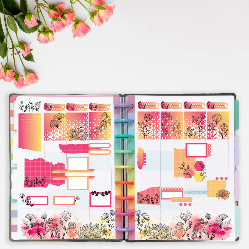 Hello Spring Planner Scene Sticker Kit for Vertical Planners – Winterfield  Studios