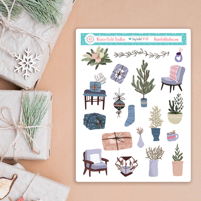 Holiday Gifts & House Decor Art Deco Planner Stickers