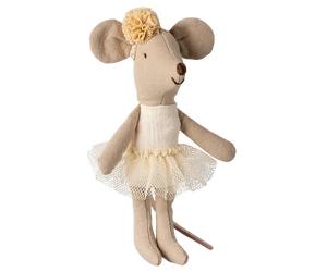 Ballerina Mouse Little Sister Off White - Southern Style