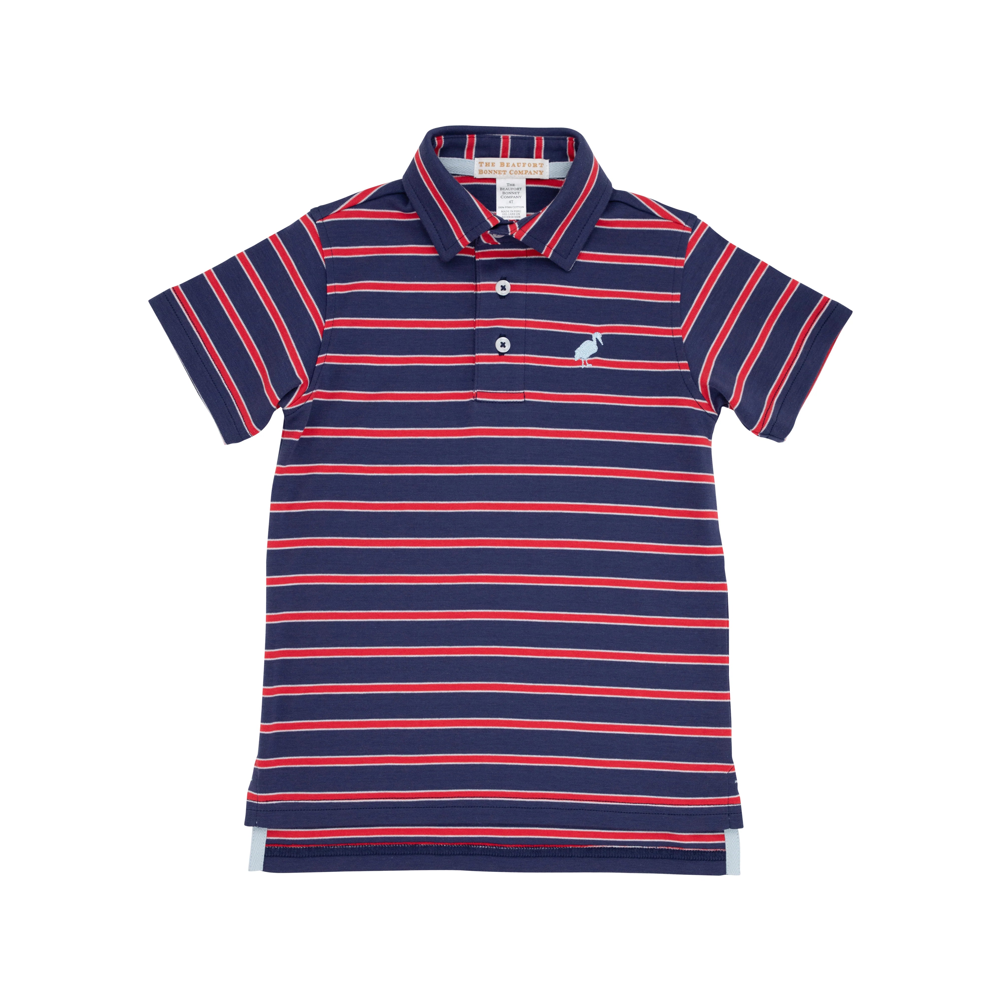 Richmond Red, Nantucket Navy and Buckhead Blue Stripe Prim and Proper Polo