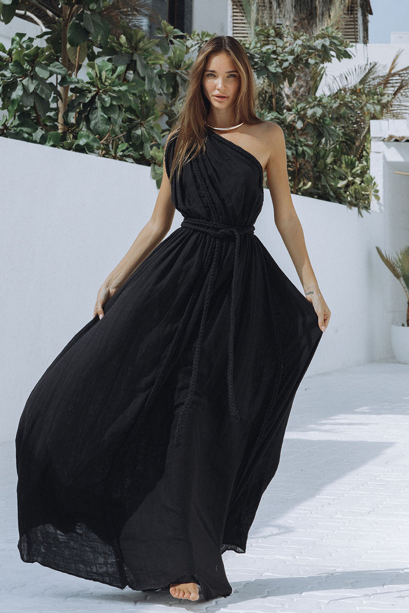 SAFOORA MAXI DRESS - BLACK
