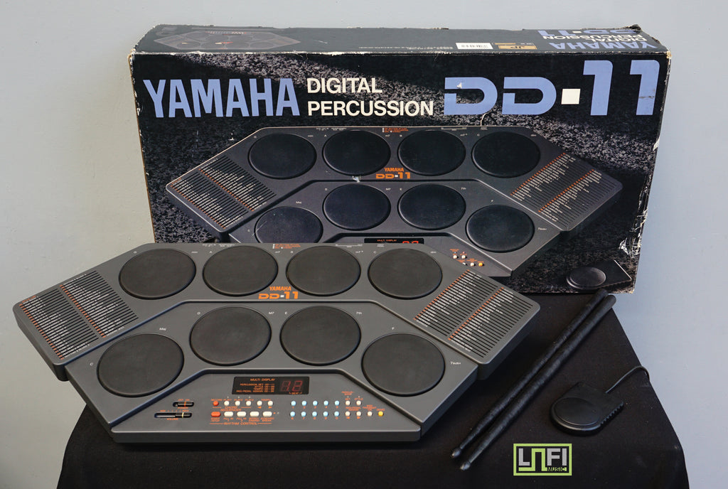 YAMAHA DD-11 DIGITAL PERCUSSSION 動作品(フットペダル/スティック/取説/箱付き)MIDI IN/OUT端子有  Lo-Fiサウンド ドラムマシン ヤマハ | creativestudio.ae