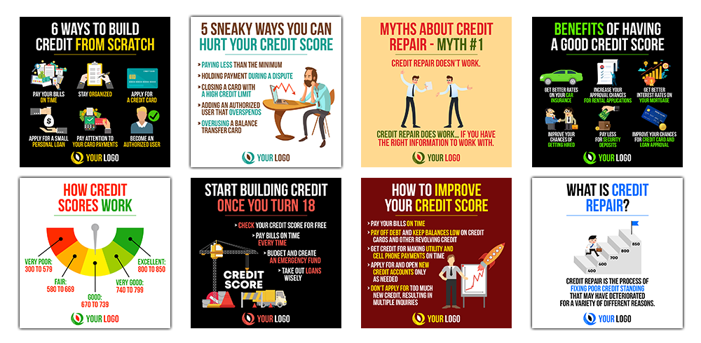 120 Credit Repair Tips Infographics