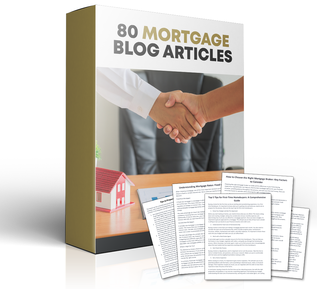 Mortgage Blog ARticles