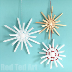 Straw Star Ornament 