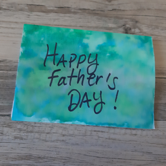 DIY watercolor card