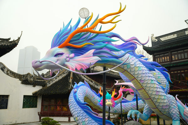 The Year of the Wood Dragon colorful dragon in Shanghai, China