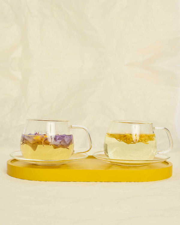 The Qi Bloom Glass Teapot Multicolor 650 ml