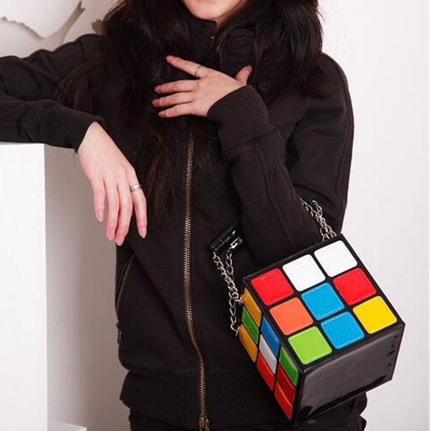 rubix cube purse