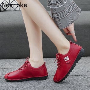comfortable red shoes