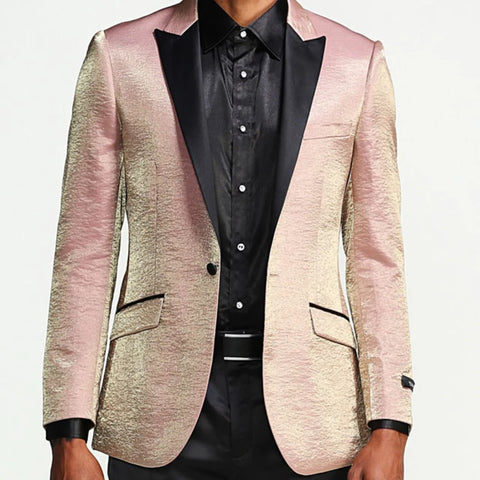 Prom Perfection: The Rose Gold Tuxedo Jacket for Men - KCT Menswear ...