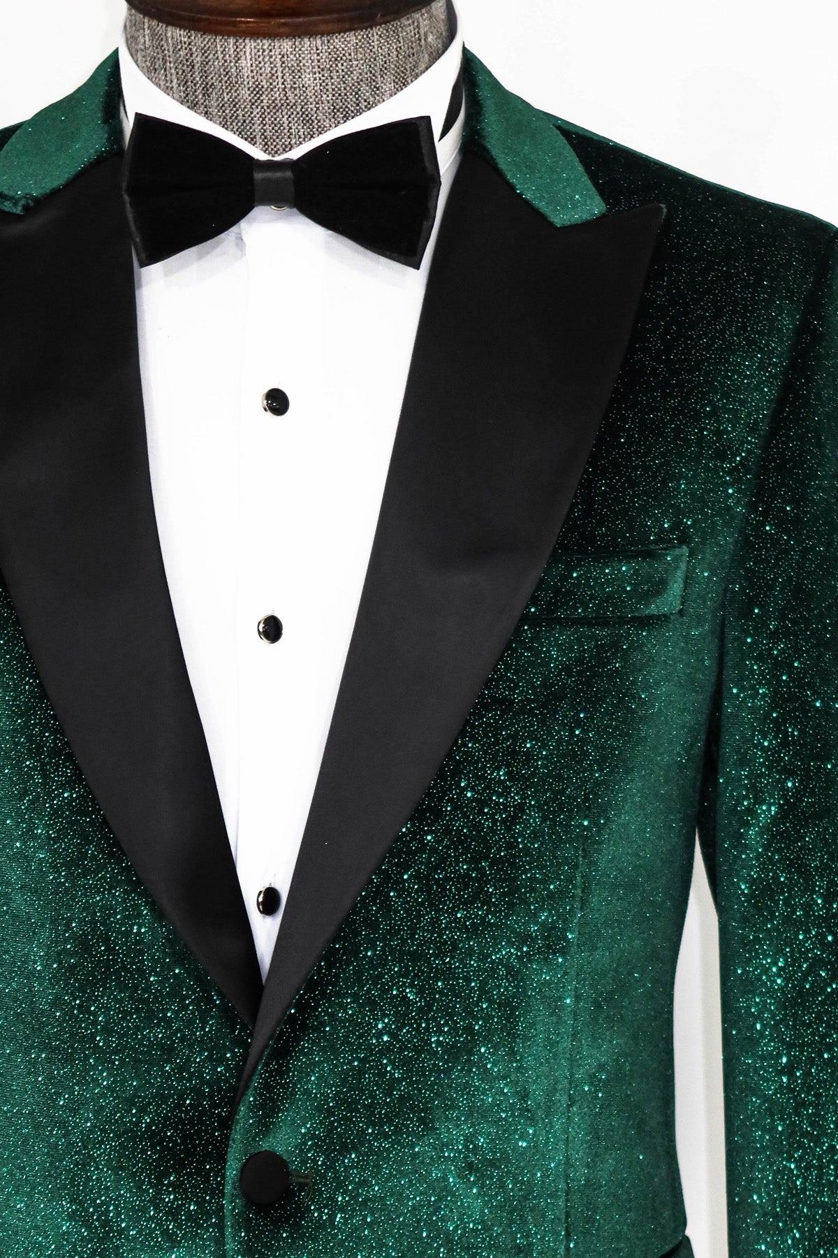 emerald green prom tux