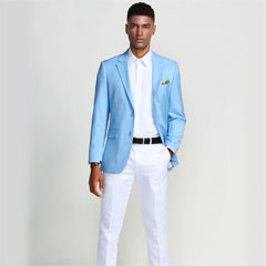 light blue casual blazer