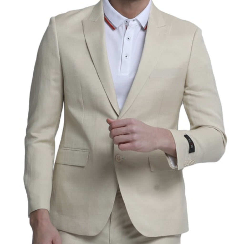 Cream Slim Suit – KCTMenswear