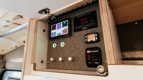 campervan electrical system control panel