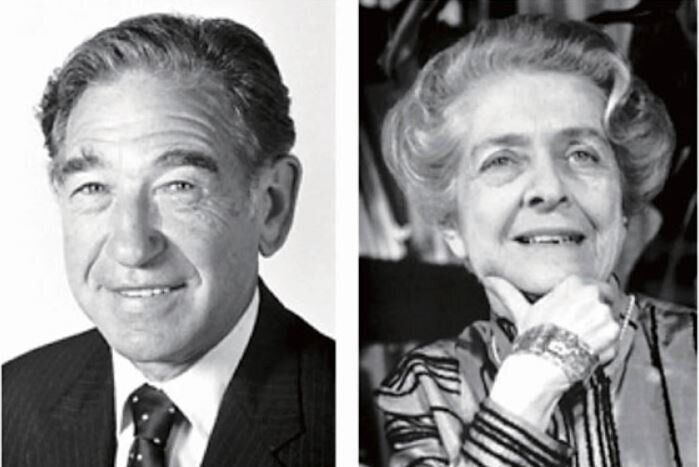 Stanley Cohen and Rita Levi-Montalcini in 1952, Nerve Growth Factor founders & Nobel Prize Winners