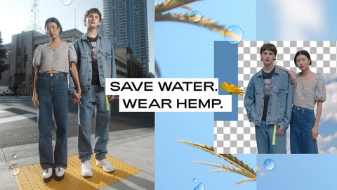 Levi's slogan - WEE HEMP BLOG - THE CULTURE - Levi's New Hemp Clothing Line, Cottonised Hemp, Save Water, Wear Hemp