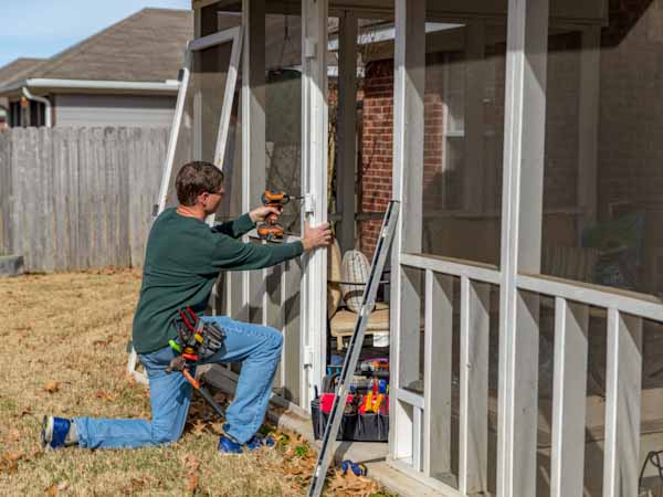 Constructing Screened in Porch