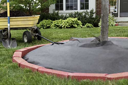 Geotextile Fabric Used in Front Yard