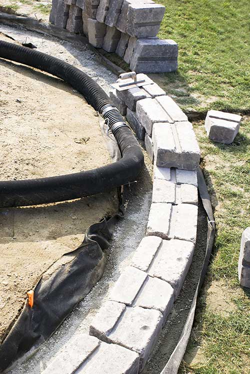 Geotextile Fabric at Jobsite