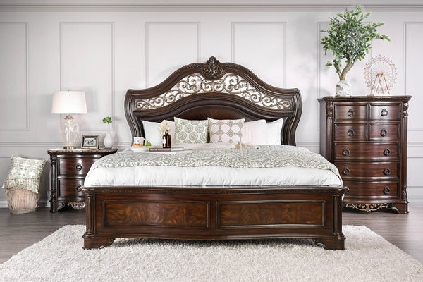 Menodora Elegant Marble Top Master Bedroom Suite