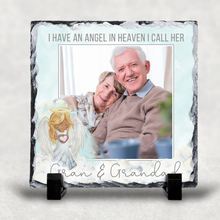 Load image into Gallery viewer, Angel in Heaven Photo Personalised Christmas Slate
