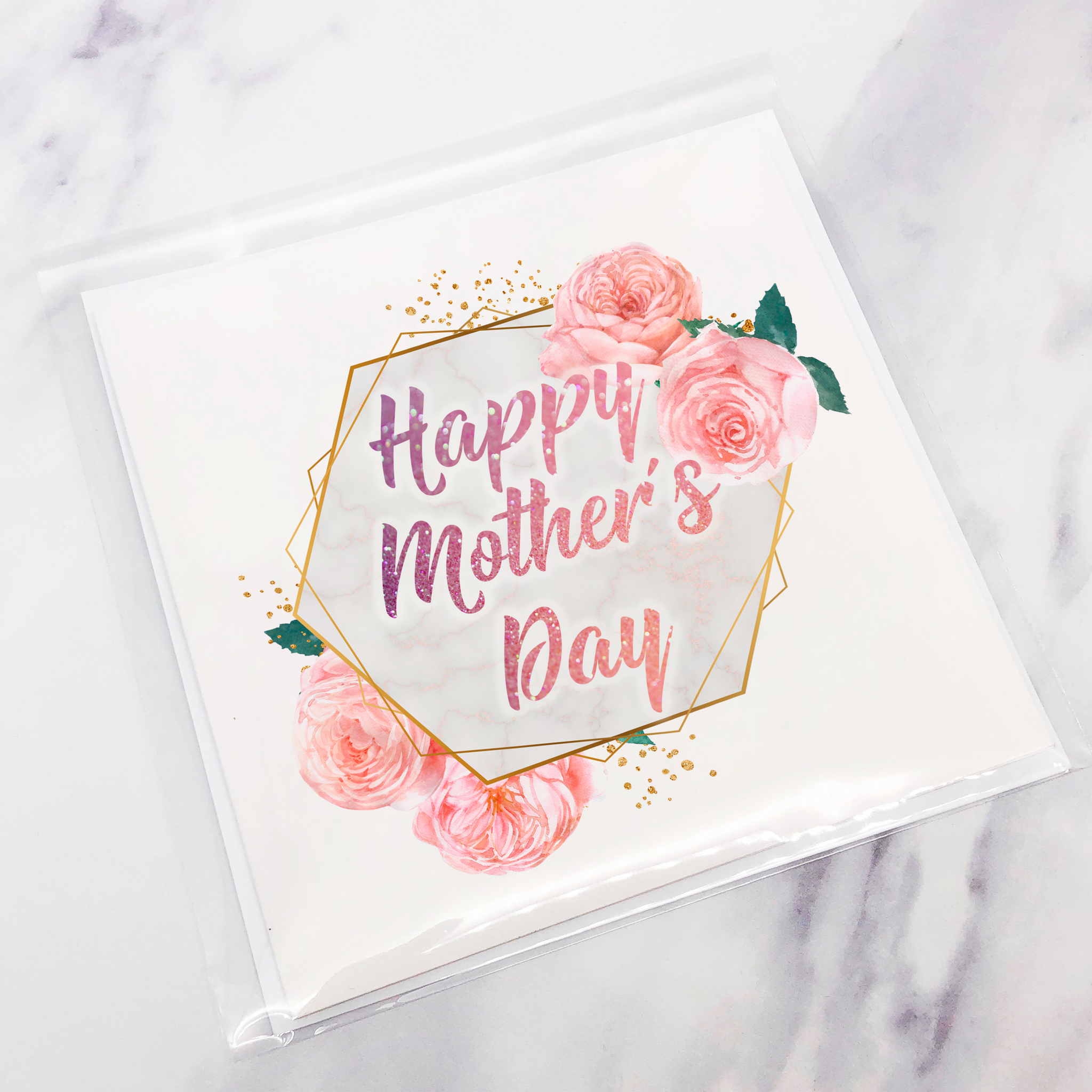 Floral Geometric Happy Mother S Day Card Molly Dolly Crafts