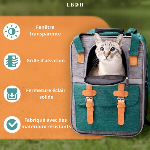 caractéristiques du sac de transport pour chats et chiens lbdh