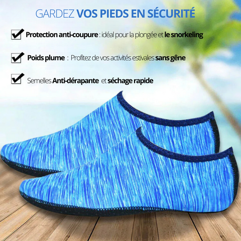 Chaussettes de piscine antidérapante