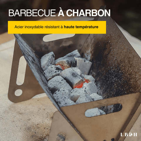 barbecue pliable à charbon