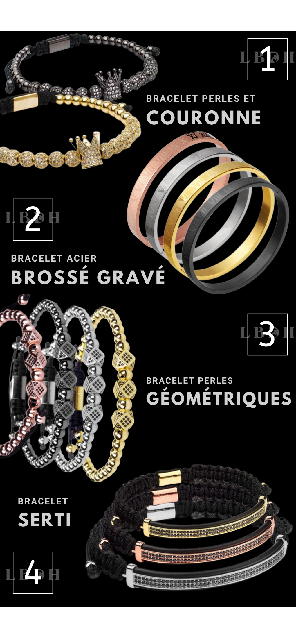 Bracelet Homme En Acier Inoxydable Doré Or Couronne Royale Ajustable Neuf  Bijoux