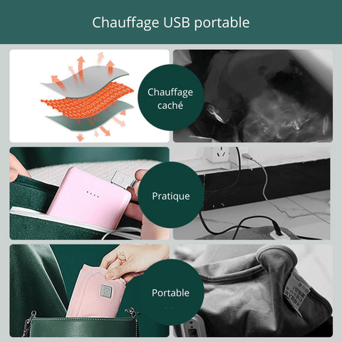 Chauffe-main pochette électrique