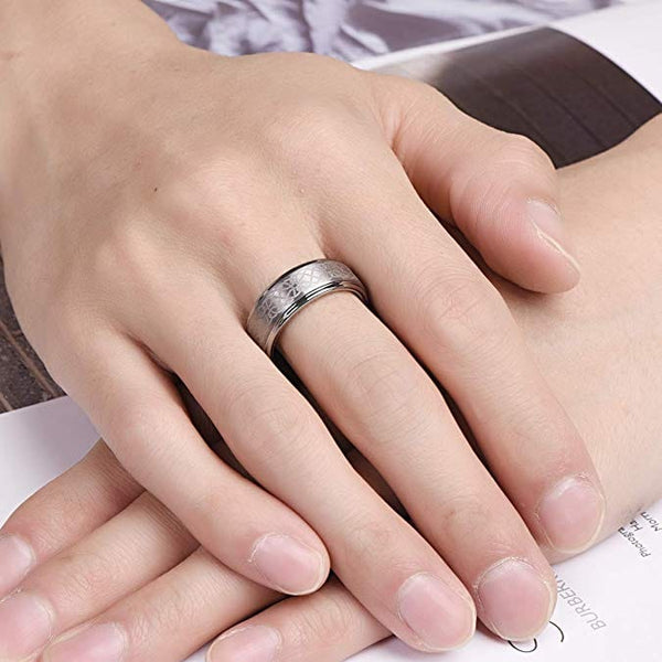 Bague luxe argent tungstène celtique