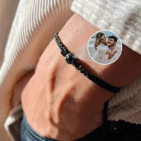 Bracelet photo personnalise projection lbdh