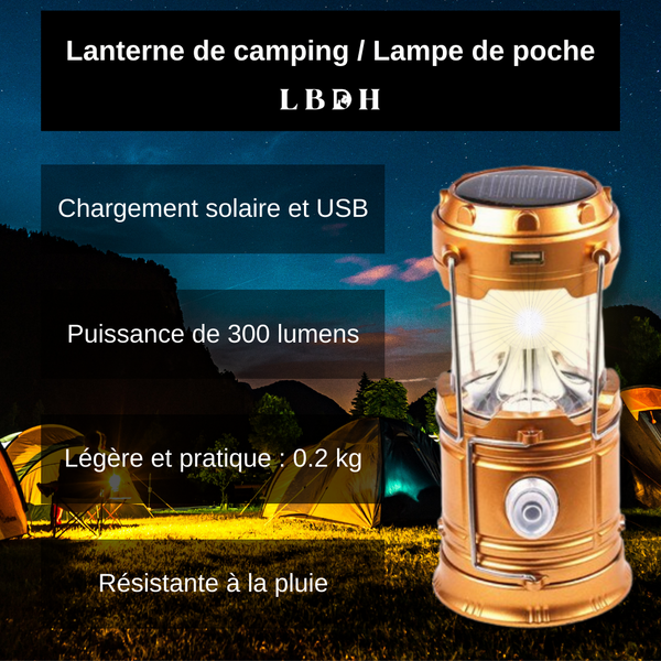 Lampe Camping Rechargeable USB – La Boutique Des Hommes