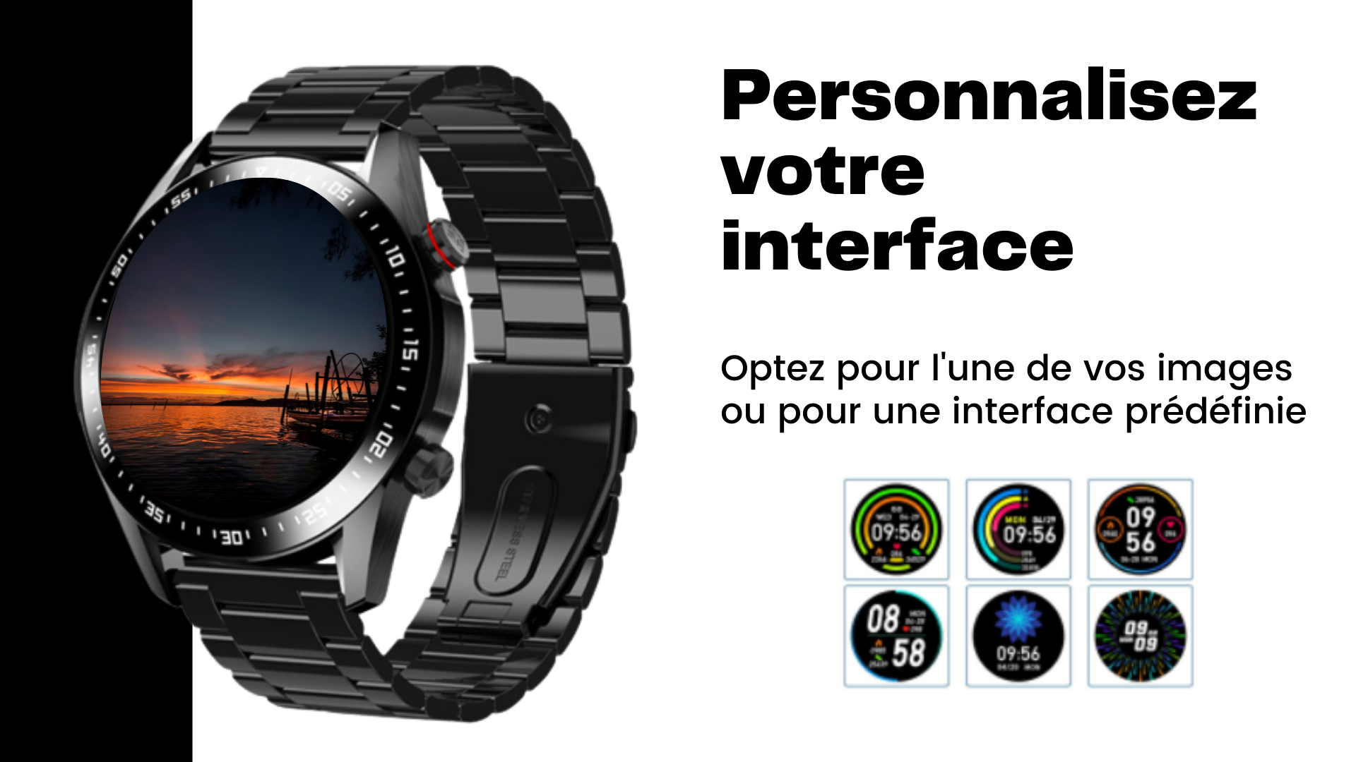 personnaliser l'interface de la montre LBDH avec ses propres images ou une interface proposée