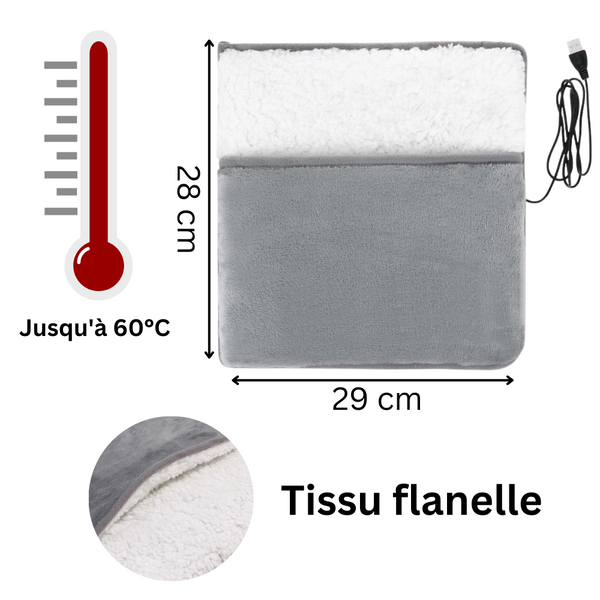 température maximale du chauffe pieds