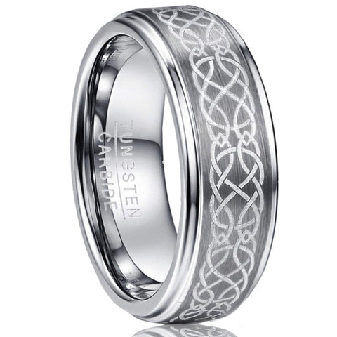 Bague luxe argent celtique