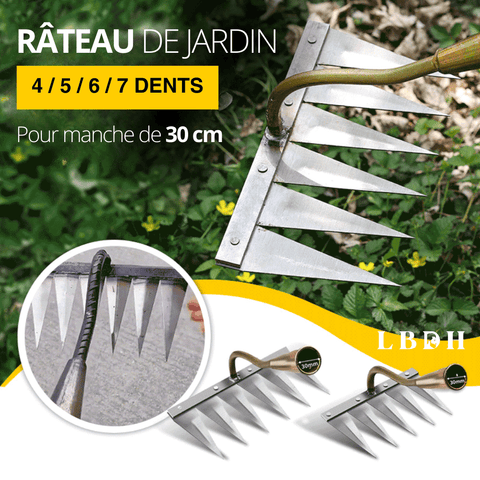 Rateau jardin pour désherbage