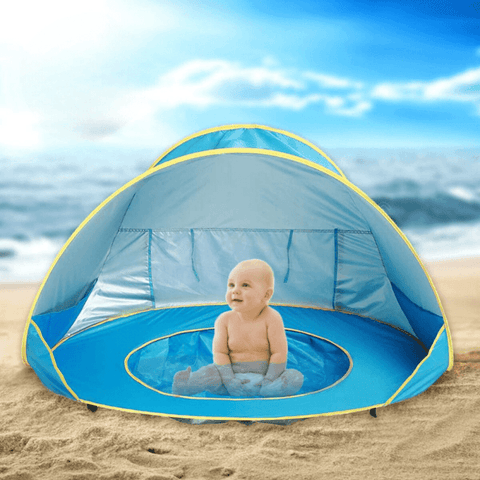 Tente de plage pliable pour enfants Uv50+ Tente bébé avec