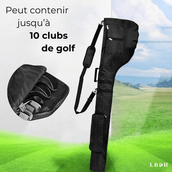 sac de golf lbdh qui peut contenir jusqu'à 10 clubs de golf