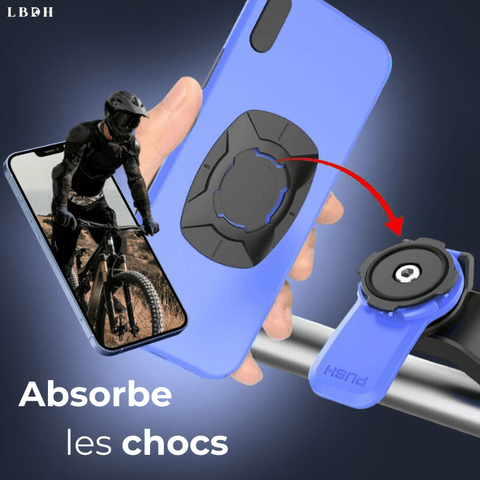 support téléphone moto et vélo qualité qui absorbe les chocs