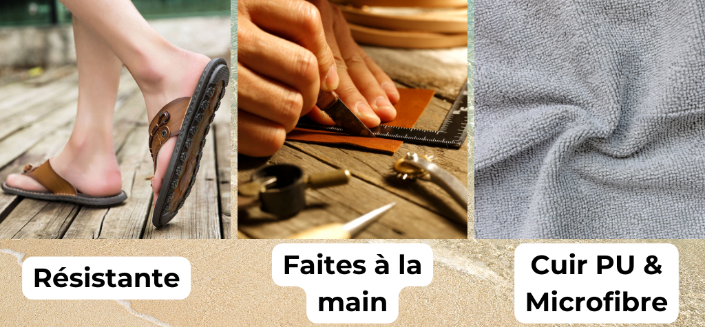 caractéristiques des tong en cuir pour homme