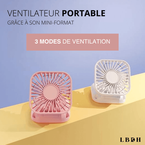 WONSUN Ventilateur de Cou, Ventilateur Portable Mini Ventilateur