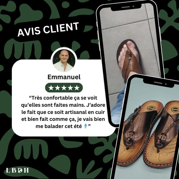 avis client lbdh tong en cuir