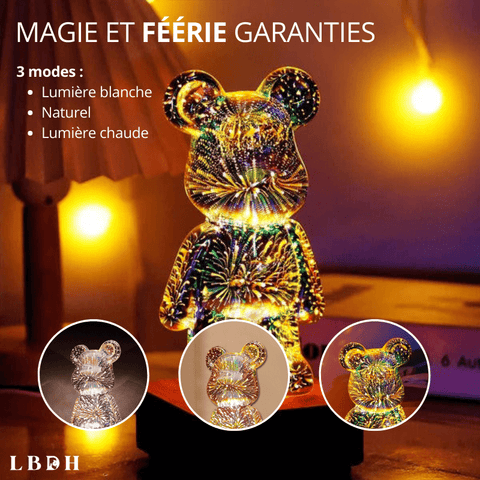 Lampe d'ambiance Ours Feu d'artifice 3D lumineuse de table – LA BOUTIQUE DE  LA LAMPE